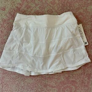 Lululemon Pace Rival Skirt, Long, White, Size 4